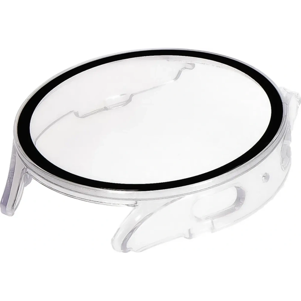 Etui ze szkłem do zegarka Bizon Case+Glass Watch do Samsung Galaxy Watch 7 40 mm przezroczyste