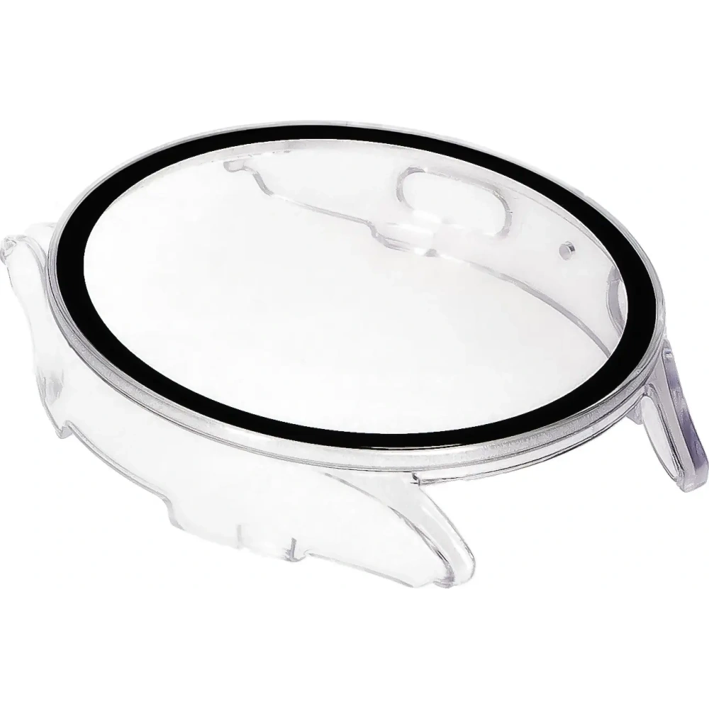 Etui ze szkłem do zegarka Bizon Case+Glass Watch do Samsung Galaxy Watch 7 40 mm przezroczyste