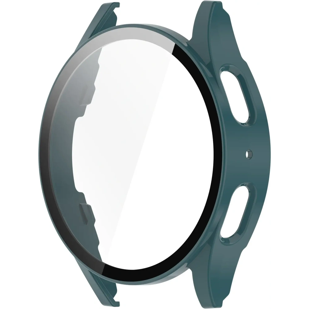 Etui ze szkłem do zegarka Bizon Case+Glass Watch do Samsung Galaxy Watch 7 40 mm zielone