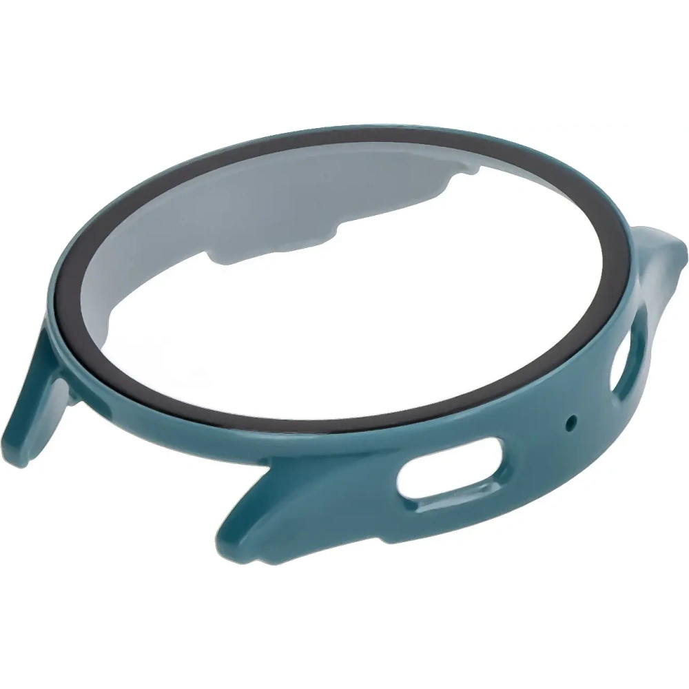 Etui ze szkłem do zegarka Bizon Case+Glass Watch do Samsung Galaxy Watch 7 40 mm zielone