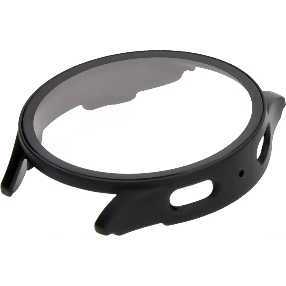 Etui ze szkłem do zegarka Bizon Case+Glass Watch do Samsung Galaxy Watch 7 40 mm czarne matowe