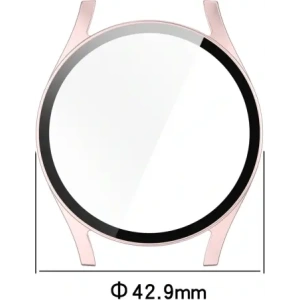 Kup Bizon Case+Glass Óra Samsung Galaxy Watch 7 40 mm selyem rózsaszín - BIZ6122 - {ean13} - Sklep Home Screen