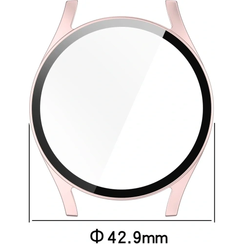 Kup Bizon Case+Glass Óra Samsung Galaxy Watch 7 40 mm selyem rózsaszín - BIZ6122 - {ean13} - Sklep Home Screen
