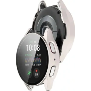 Kup Etui ze szkłem do zegarka Bizon Case+Glass Watch do Samsung Galaxy Watch 7 40 mm satynowo szampańskie - BIZ6124 - {ean13} - Sklep Home Screen