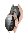 Etui se sklem na hodinky Bizon Case+Glass Watch do Samsung Galaxy Watch 7 40 mm růžové