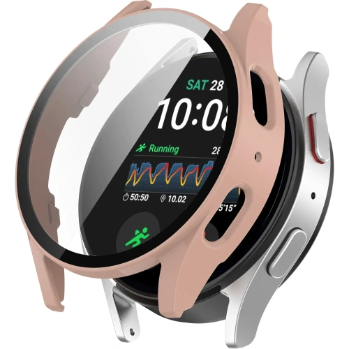 Kup Bizon Case+Glass Óra Samsung Galaxy Watch 7 40 mm rózsaszín - BIZ6125 - {ean13} - Sklep Home Screen
