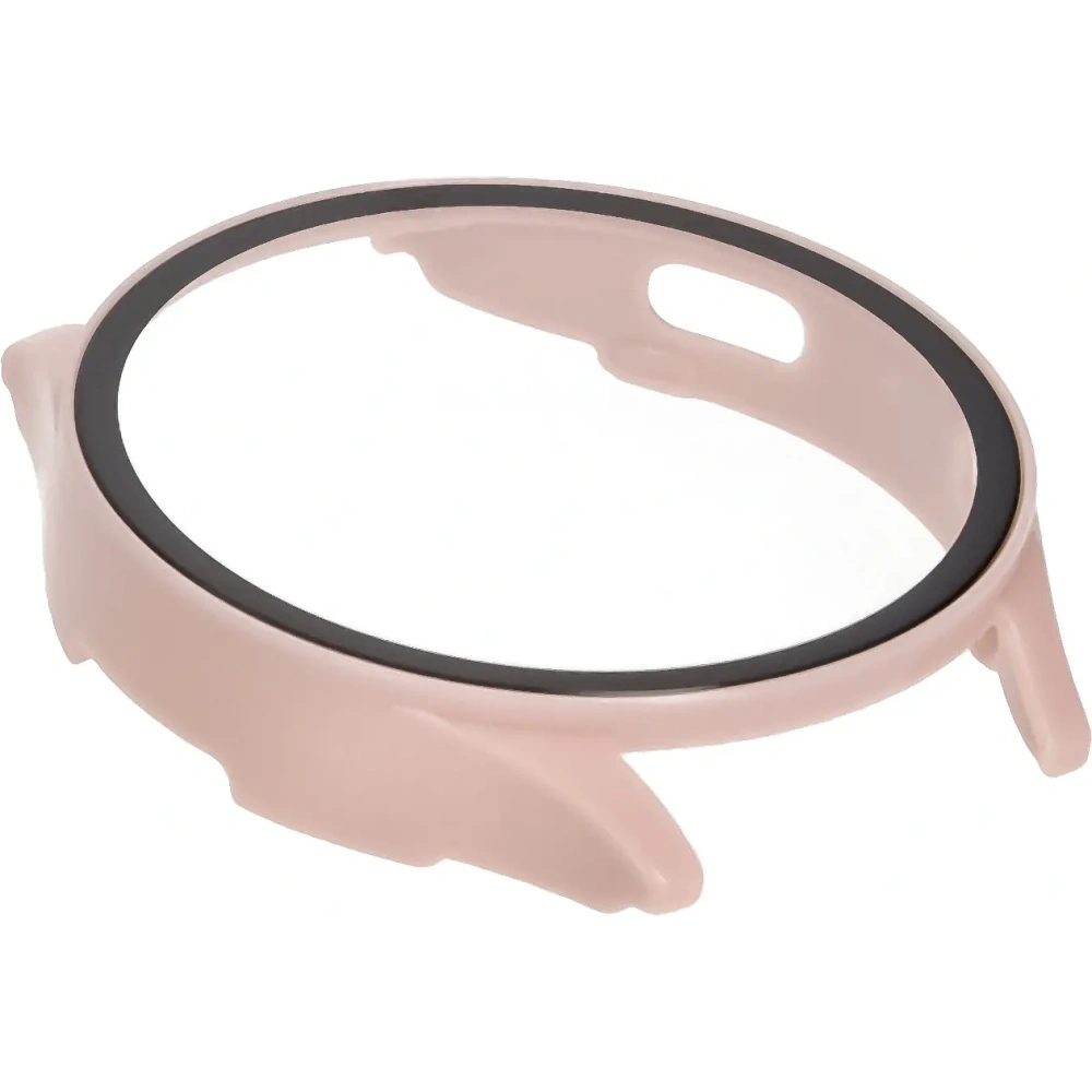 Etui ze szkłem do zegarka Bizon Case+Glass Watch do Samsung Galaxy Watch 7 40 mm różowe