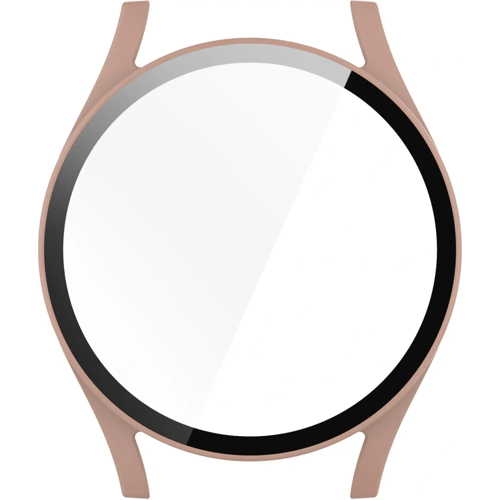 Etui ze szkłem do zegarka Bizon Case+Glass Watch do Samsung Galaxy Watch 7 40 mm różowe