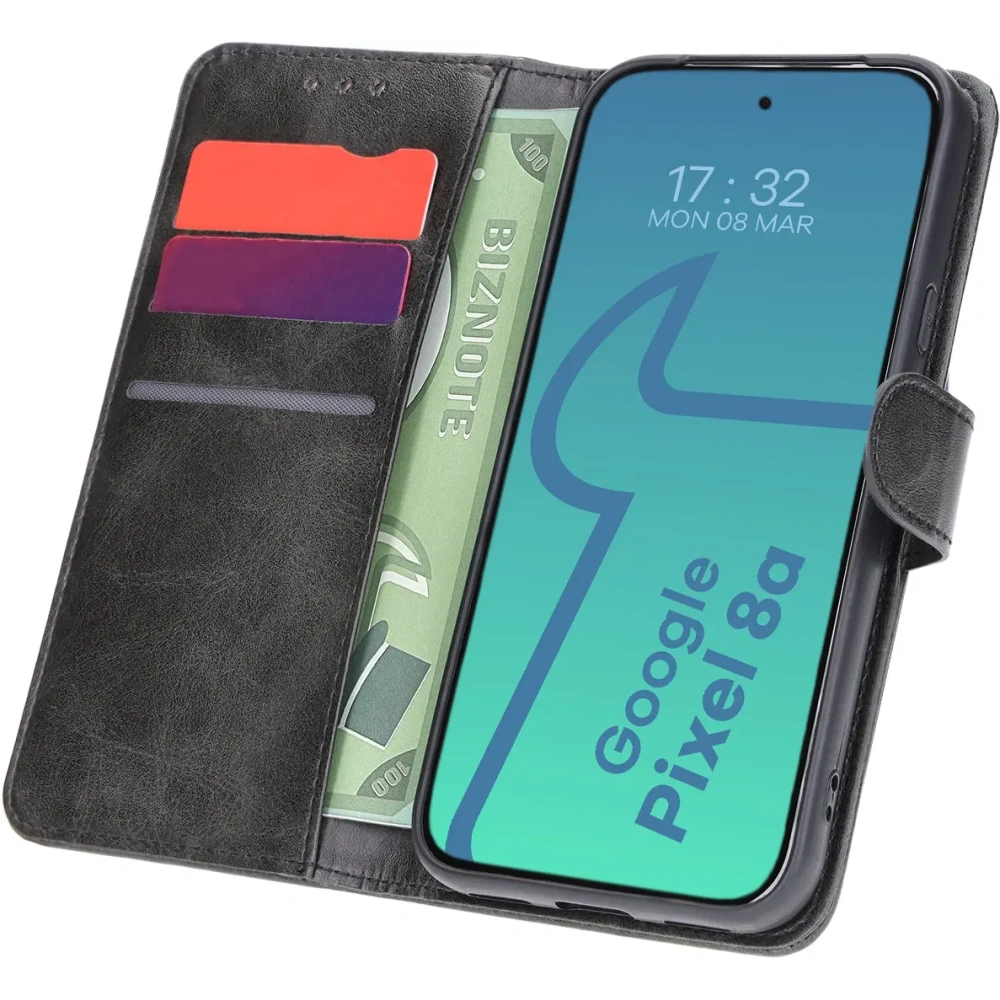Etui z klapką Bizon Case Pocket do Google Pixel 8a czarne