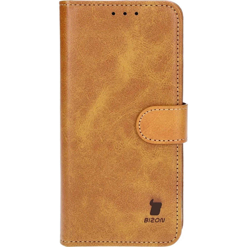 Etui z klapką Bizon Case Pocket do Google Pixel 8a brązowe