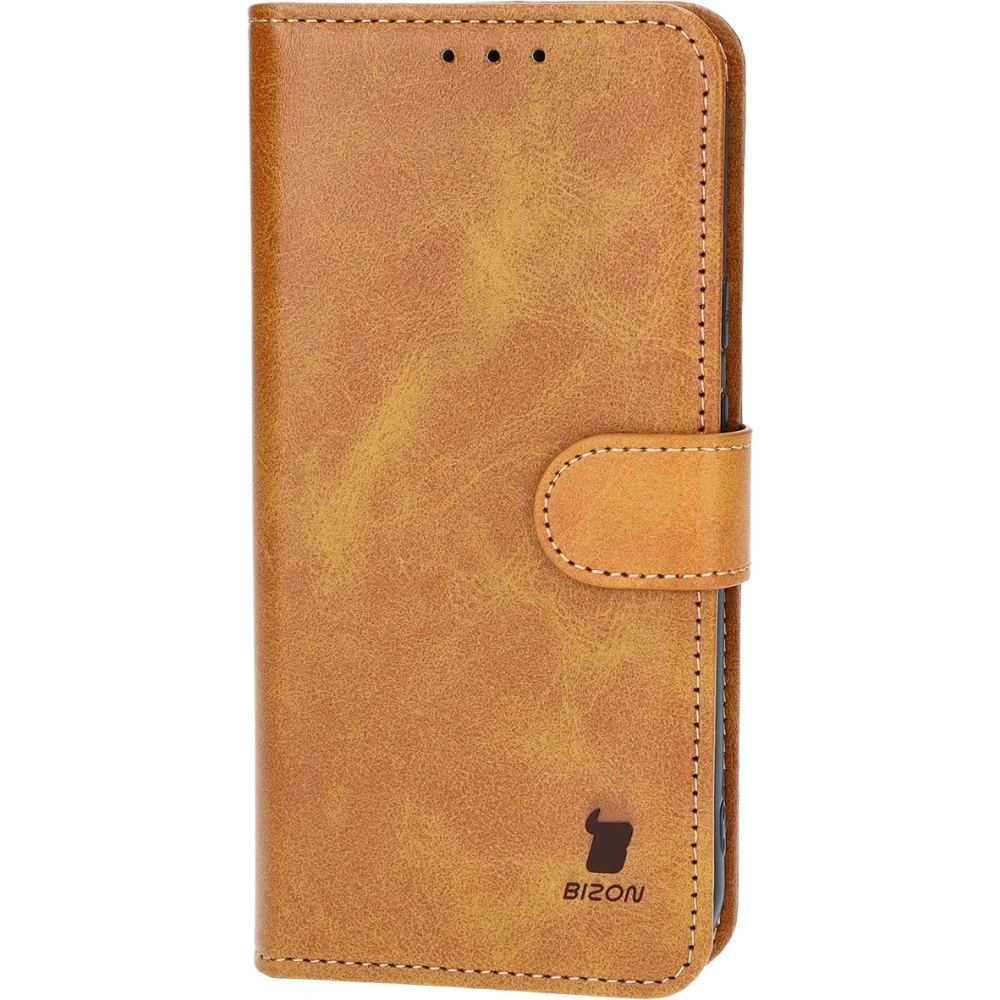 Etui z klapką Bizon Case Pocket do Google Pixel 8a brązowe