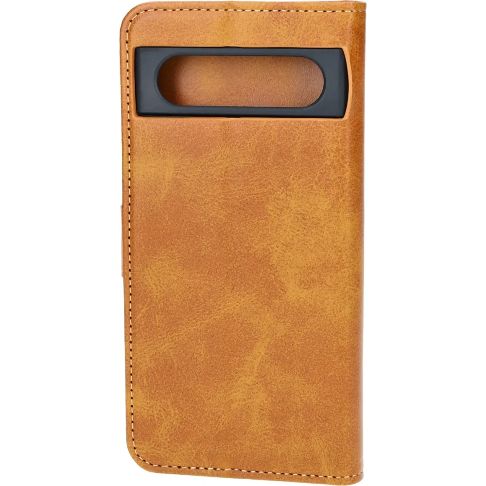 Etui z klapką Bizon Case Pocket do Google Pixel 8a brązowe