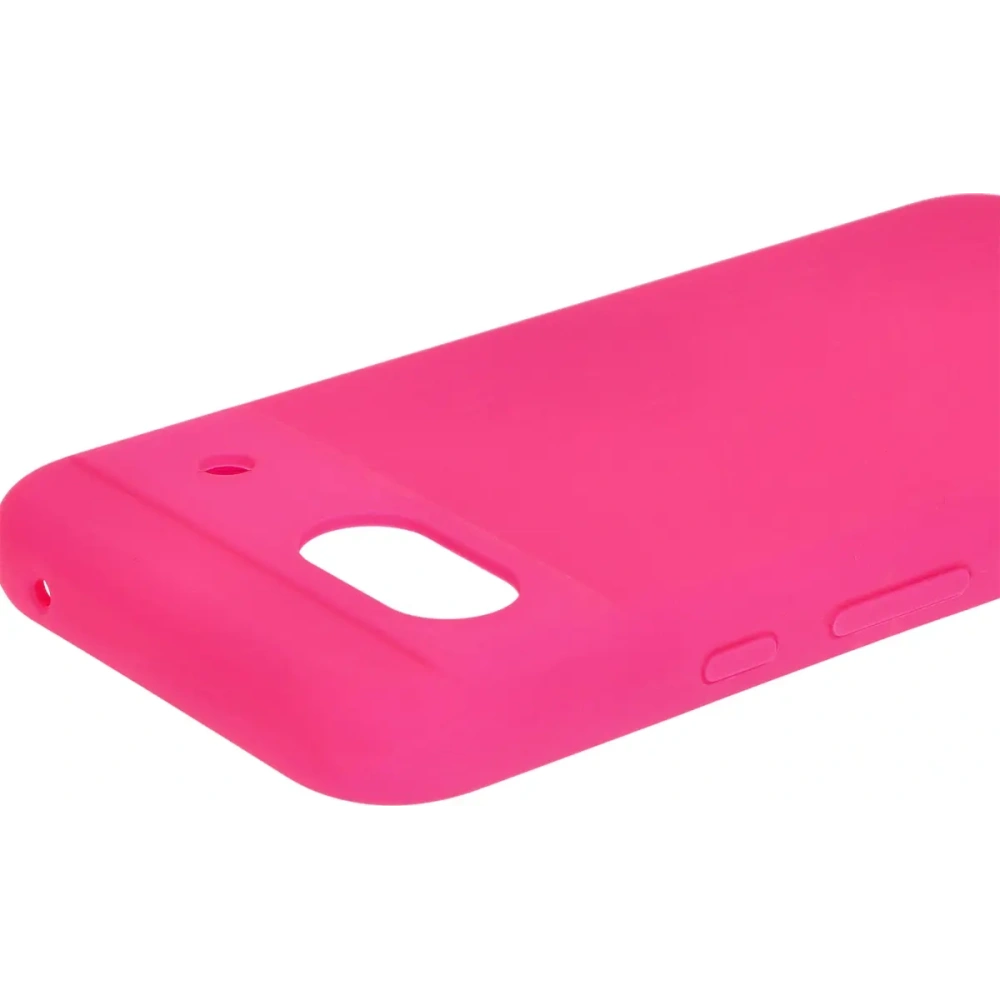 Silikonowe etui Bizon Soft Case do Google Pixel 8a neonowo-różowe