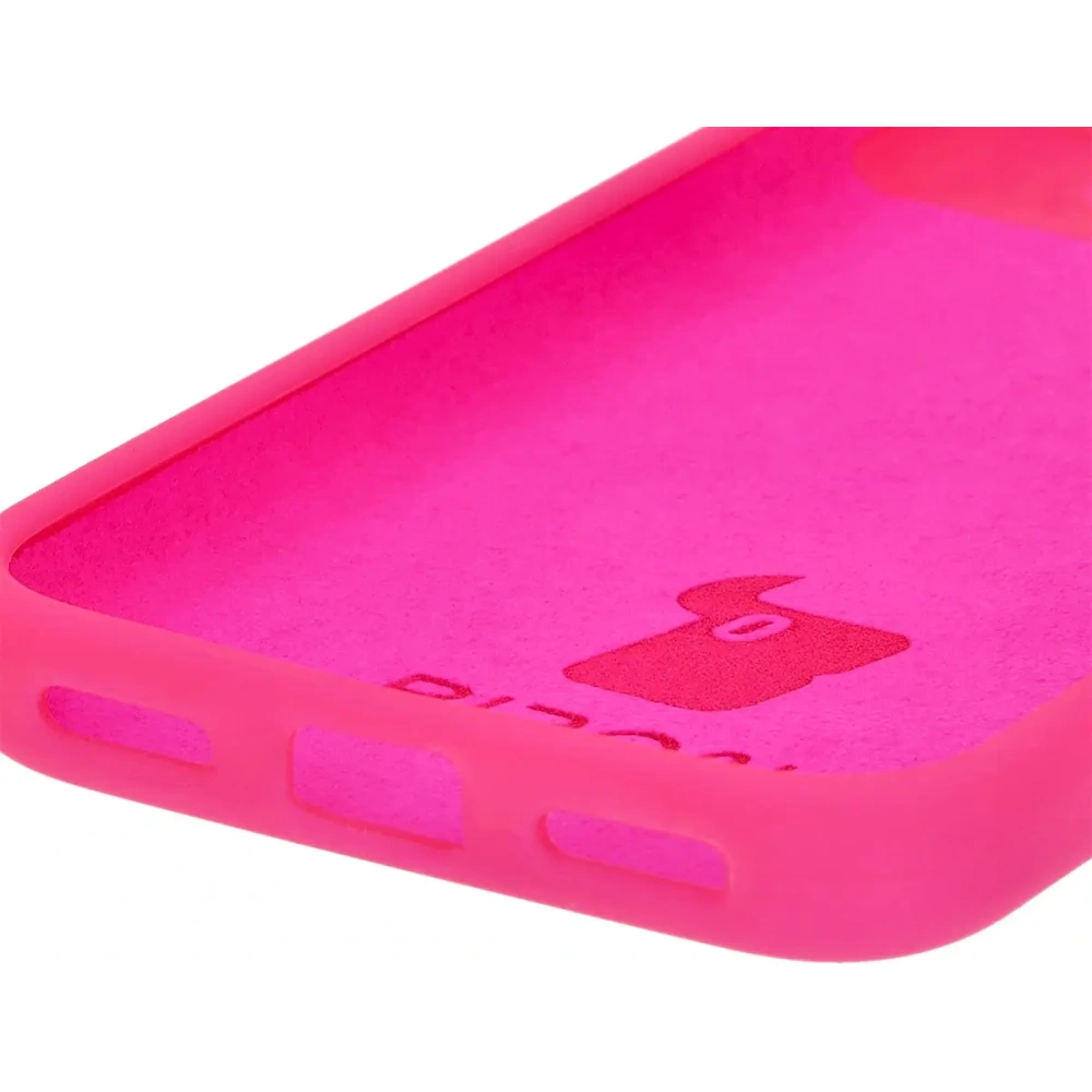 Silikonowe etui Bizon Soft Case do Google Pixel 8a neonowo-różowe