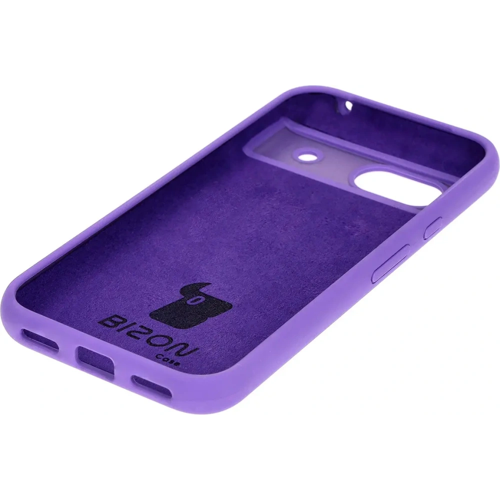 Silikonowe etui Bizon Soft Case do Google Pixel 8a fioletowe