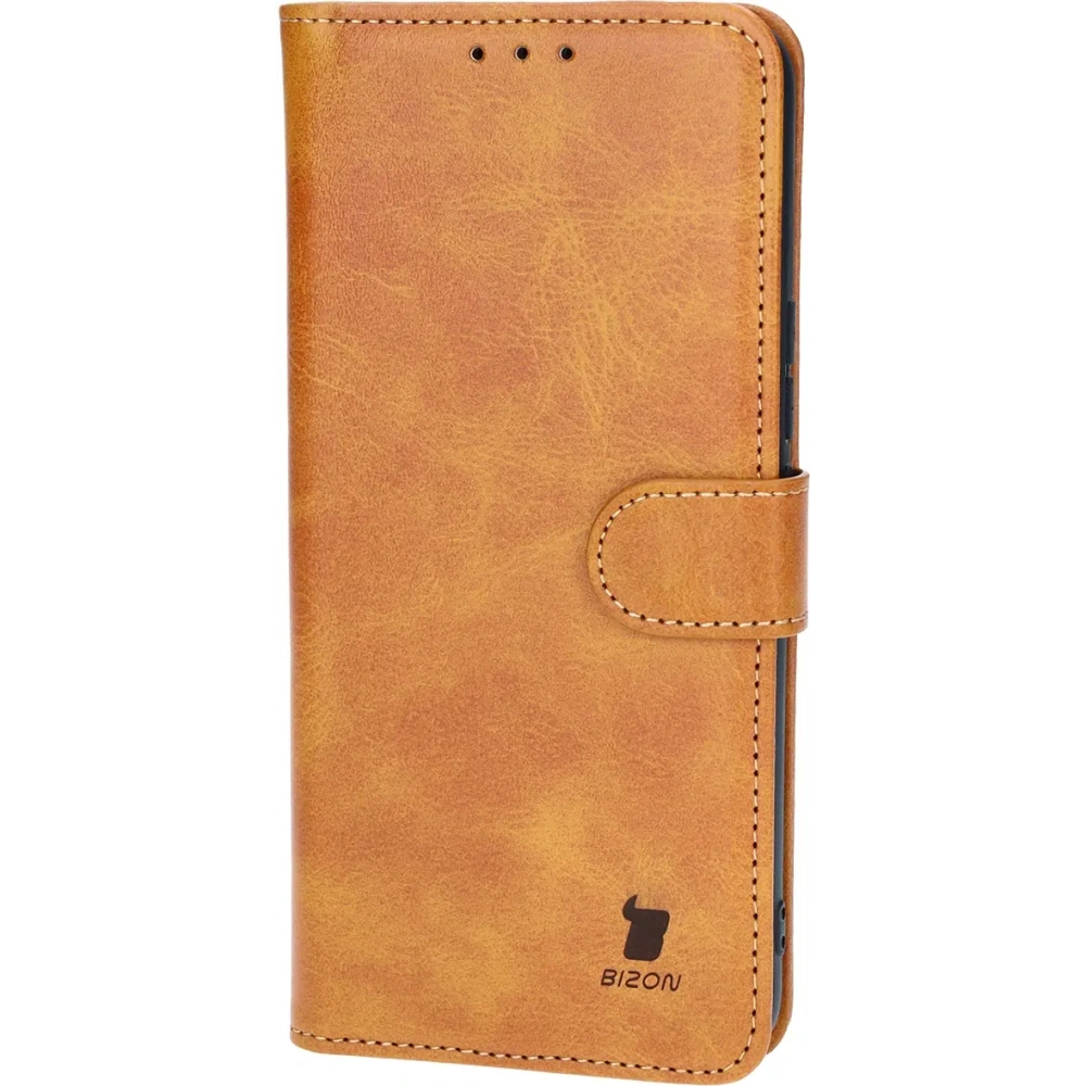 Etui z klapką Bizon Case Pocket do Honor 200 brązowe