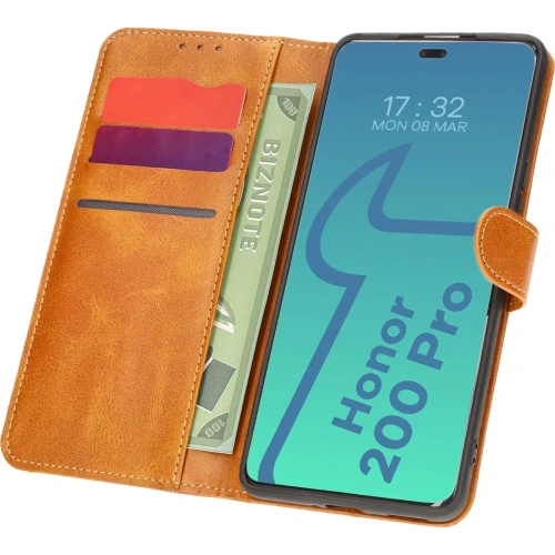 Kup Etui z klapką Bizon Case Pocket do Honor 200 Pro brązowe - BIZ6136 - {ean13} - Sklep Home Screen