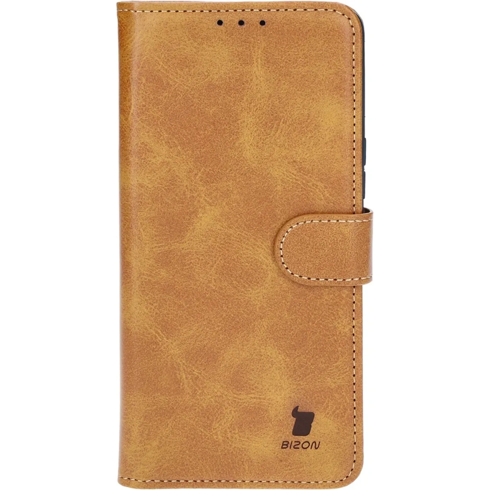 Etui z klapką Bizon Case Pocket do Honor 200 Pro brązowe