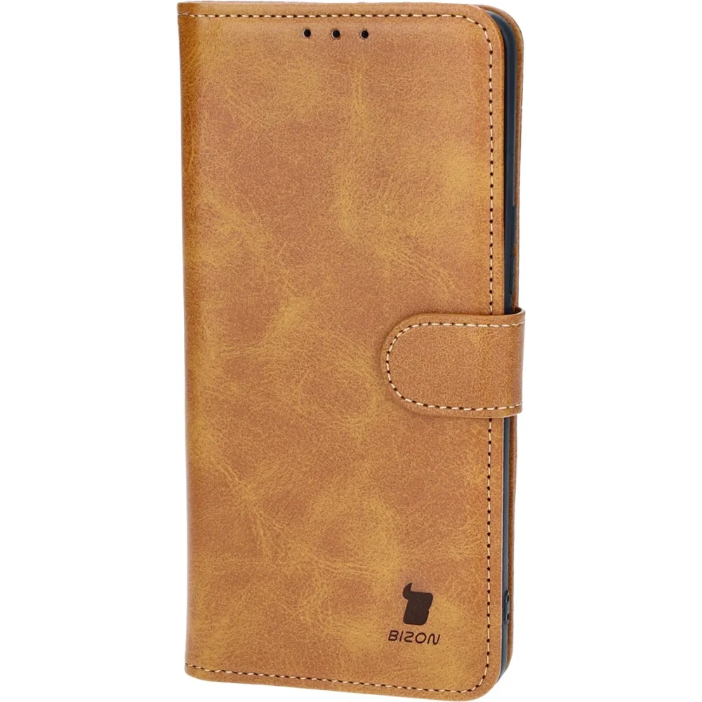 Etui z klapką Bizon Case Pocket do Honor 200 Pro brązowe