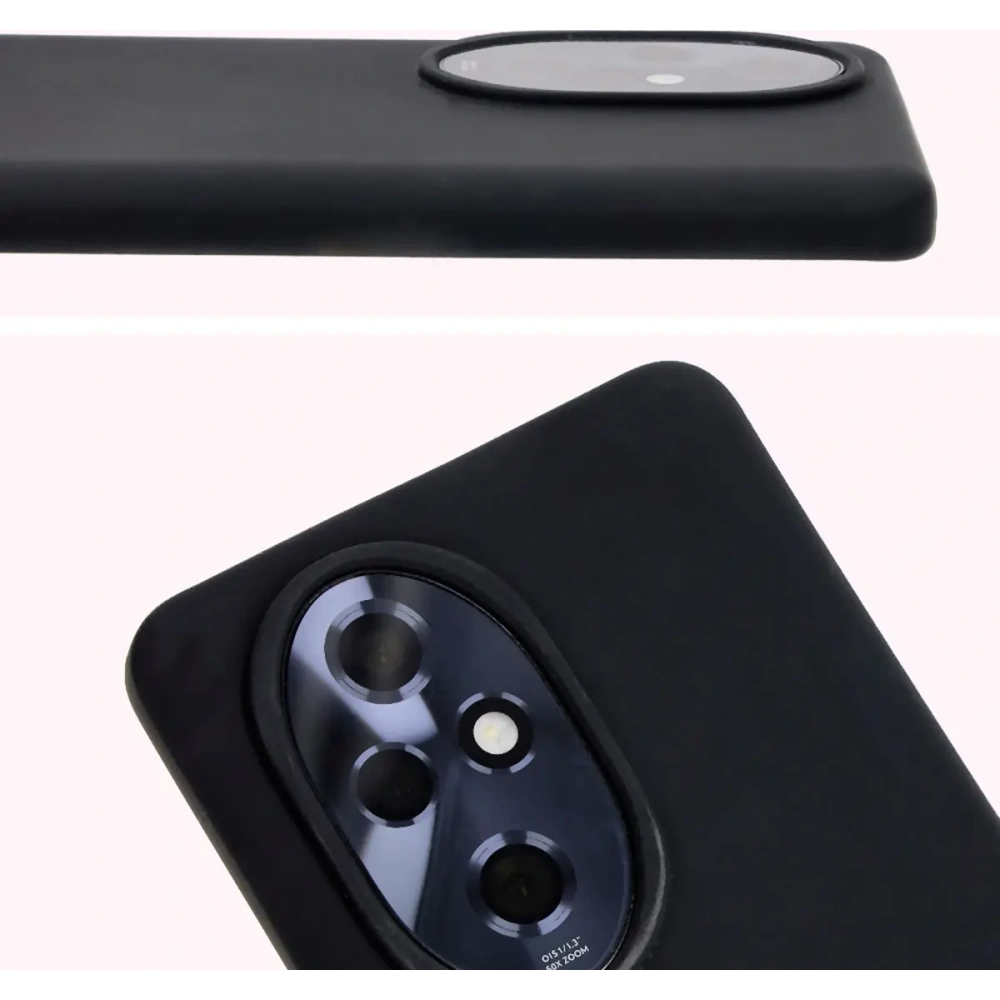 Silikonowe etui Bizon Soft Case do Honor 200 Pro czarne