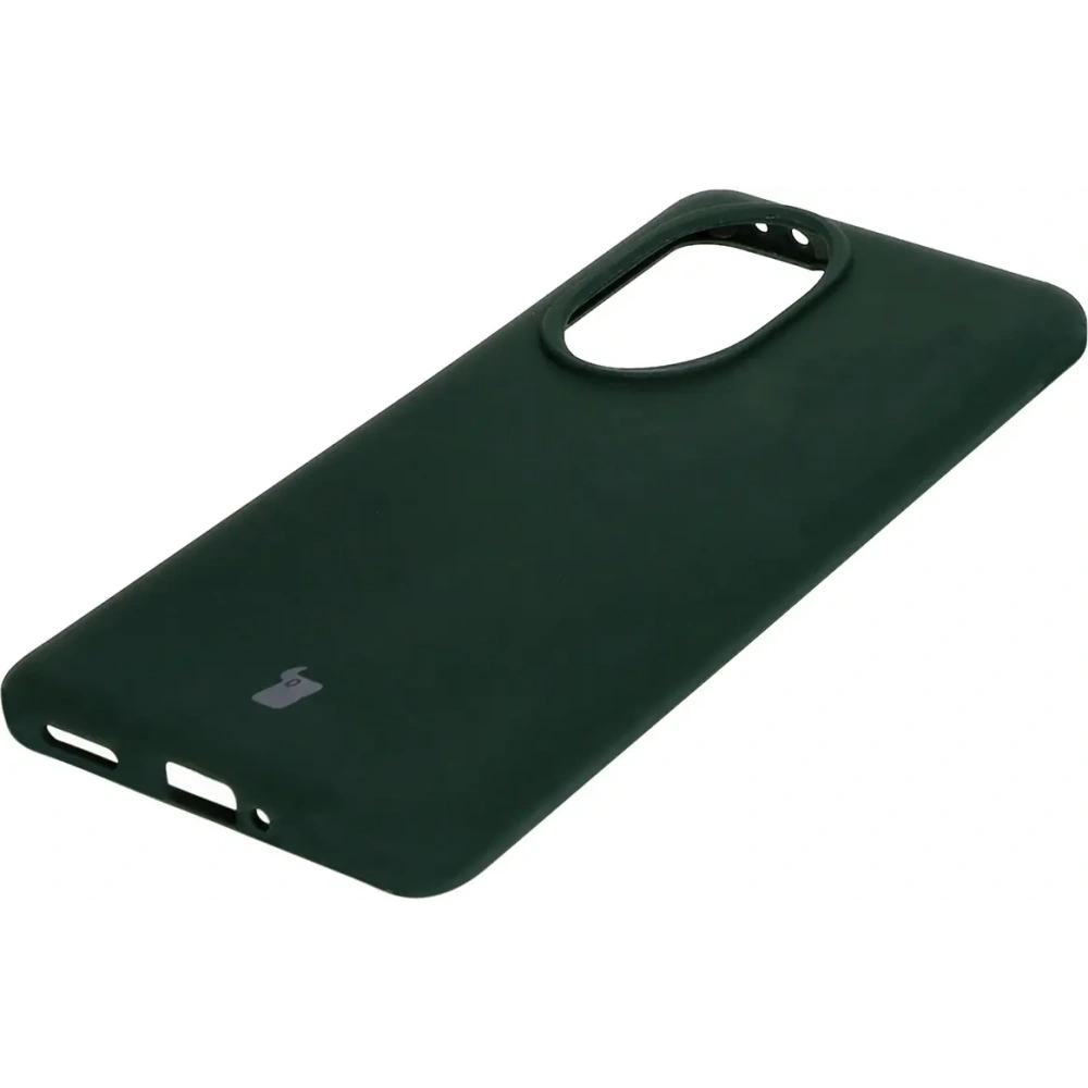 Silikonowe etui Bizon Soft Case do Honor 200 Pro ciemnozielone