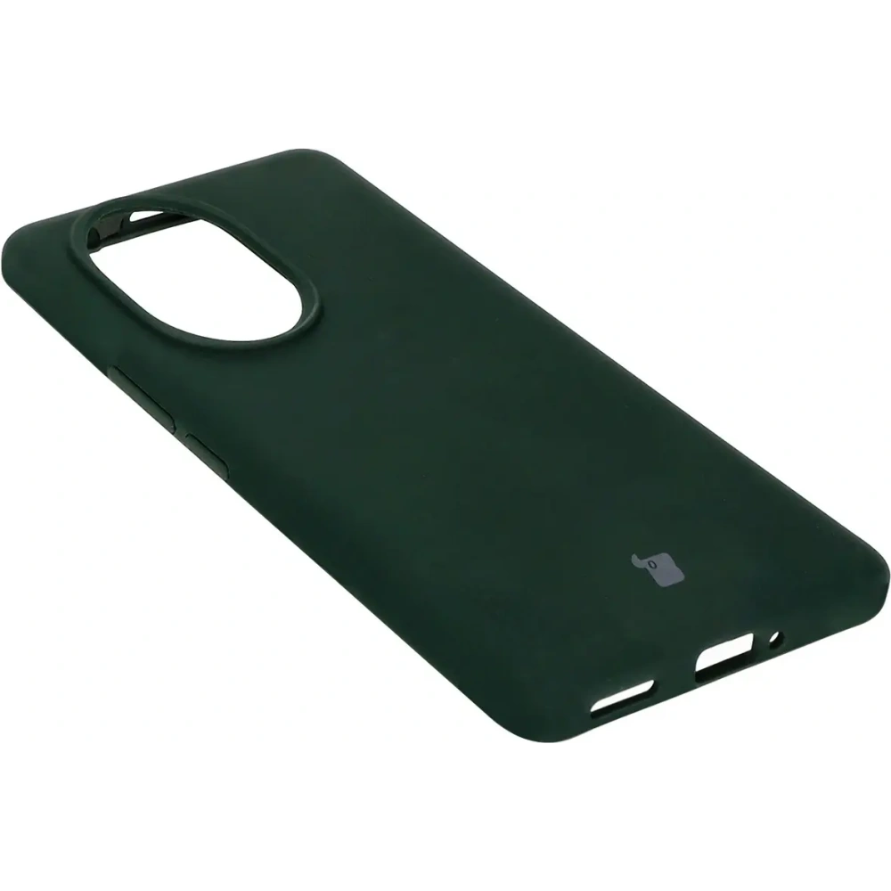 Silikonowe etui Bizon Soft Case do Honor 200 Pro ciemnozielone