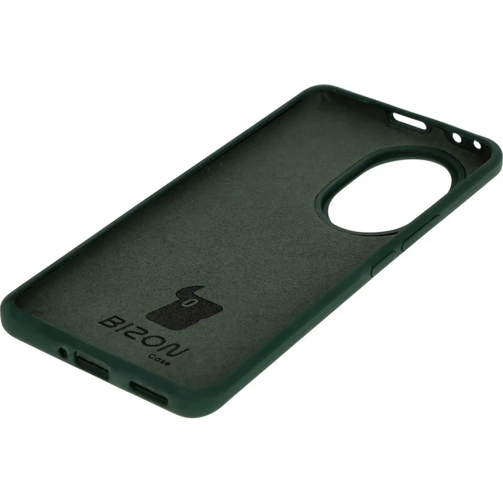Silikonowe etui Bizon Soft Case do Honor 200 Pro ciemnozielone