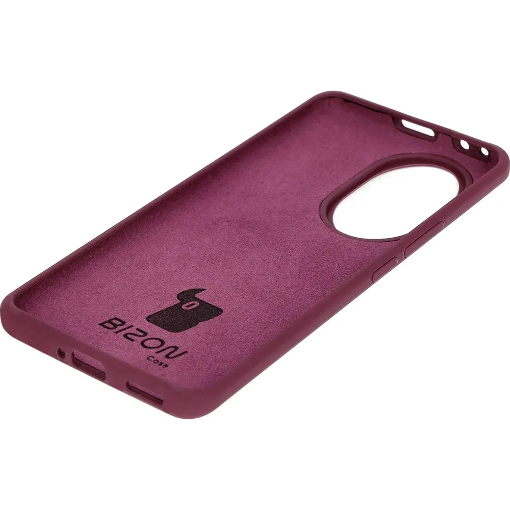 Silikonowe etui Bizon Soft Case do Honor 200 Pro ciemnofioletowe