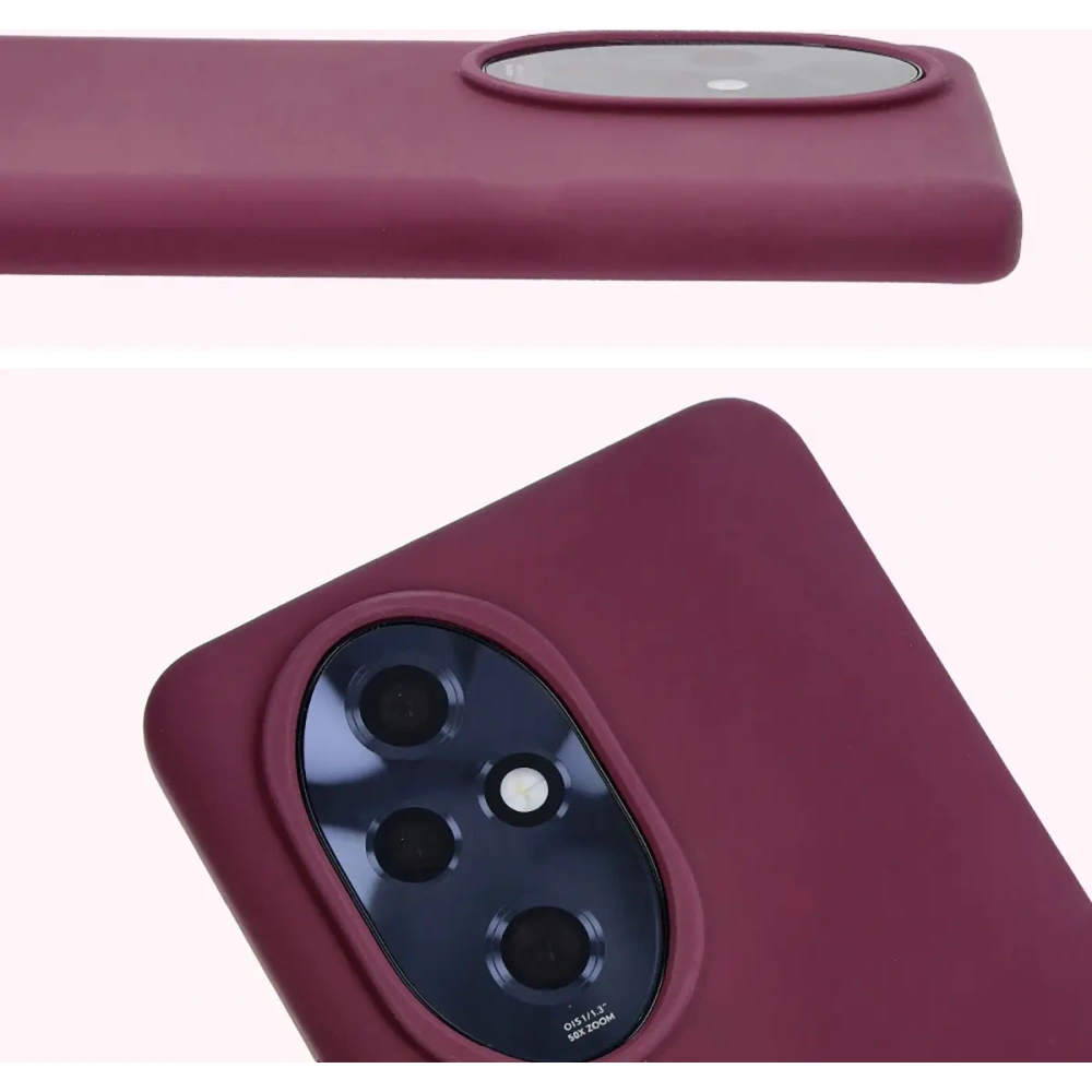 Silikonowe etui Bizon Soft Case do Honor 200 Pro ciemnofioletowe