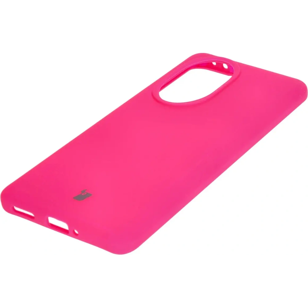 Silikonowe etui Bizon Soft Case do Honor 200 Pro neonowo-różowe