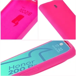 Kup Silikonové pouzdro Bizon Soft Case pro Honor 200 Pro neonově růžové - BIZ6140 - {ean13} - Sklep Home Screen
