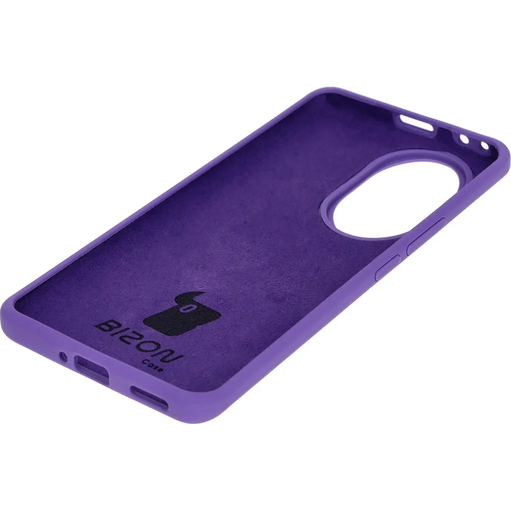 Silikonowe etui Bizon Soft Case do Honor 200 Pro fioletowe