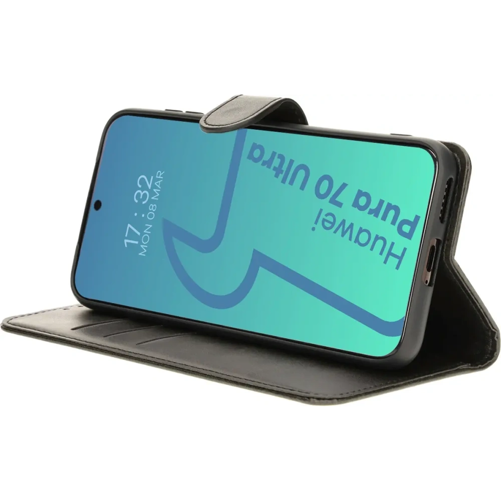 Etui z klapką Bizon Case Pocket do Huawei Pura 70 Ultra czarne