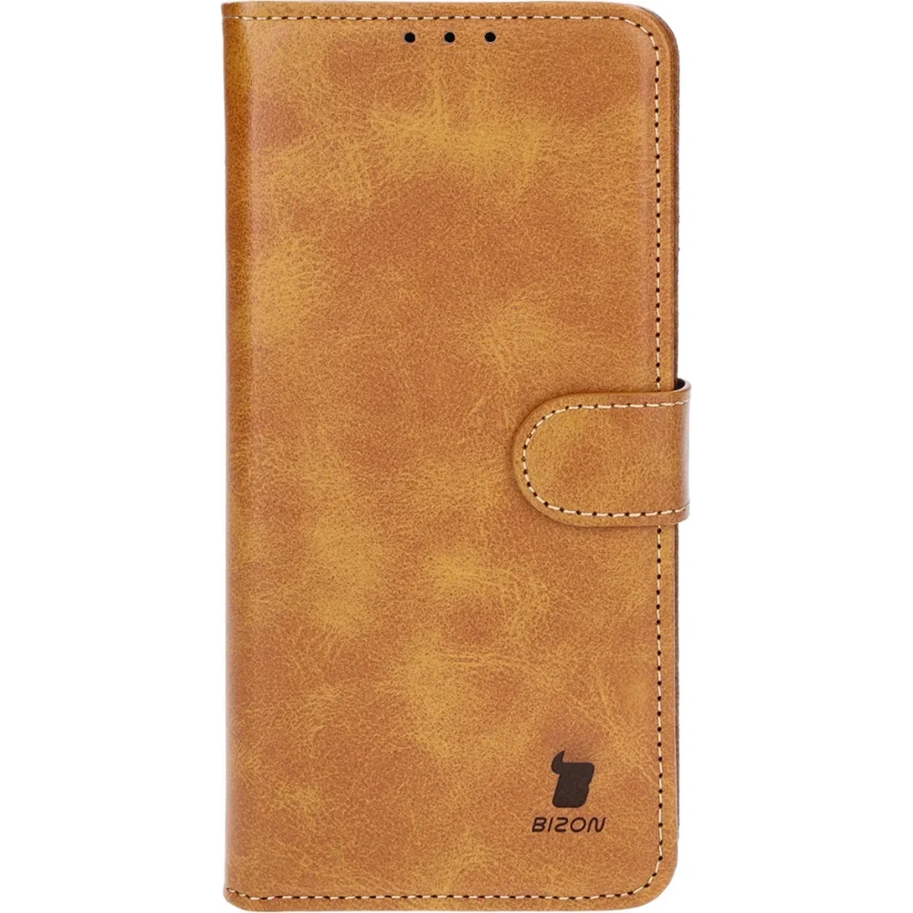 Etui z klapką Bizon Case Pocket do OnePlus Nord CE4 Lite 5G brązowe