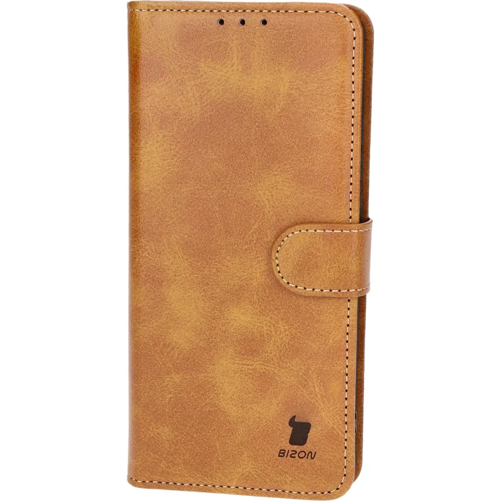 Etui z klapką Bizon Case Pocket do OnePlus Nord CE4 Lite 5G brązowe