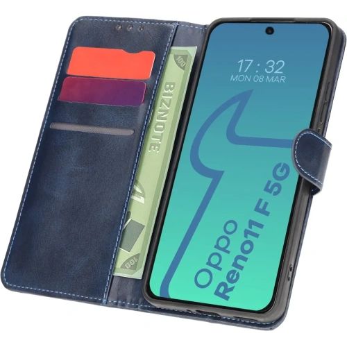 Kup Bizon tok zsebre Oppo Reno11 F 5G sötétkék - BIZ6147 - {ean13} - Sklep Home Screen