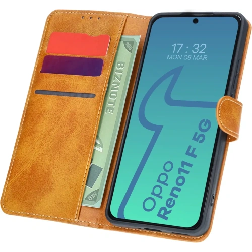 Kup Etui z klapką Bizon Case Pocket do Oppo Reno11 F 5G brązowe - BIZ6148 - {ean13} - Sklep Home Screen