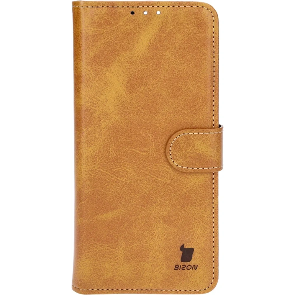 Etui z klapką Bizon Case Pocket do Oppo Reno11 F 5G brązowe