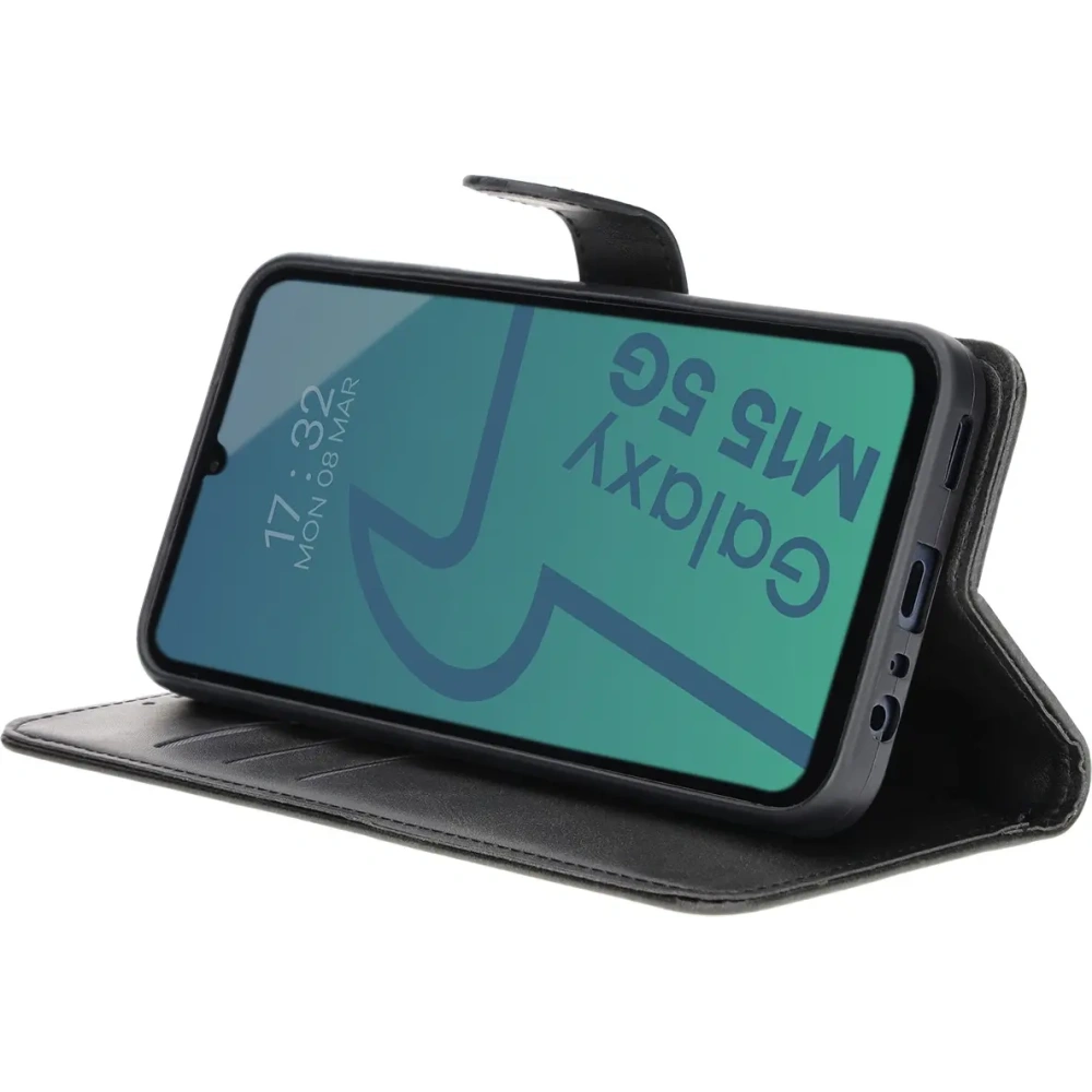 Etui z klapką Bizon Case Pocket do Samsung Galaxy M15 5G czarne