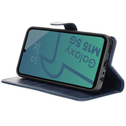 Kup Etui z klapką Bizon Case Pocket do Samsung Galaxy M15 5G granatowe - BIZ6150 - {ean13} - Sklep Home Screen