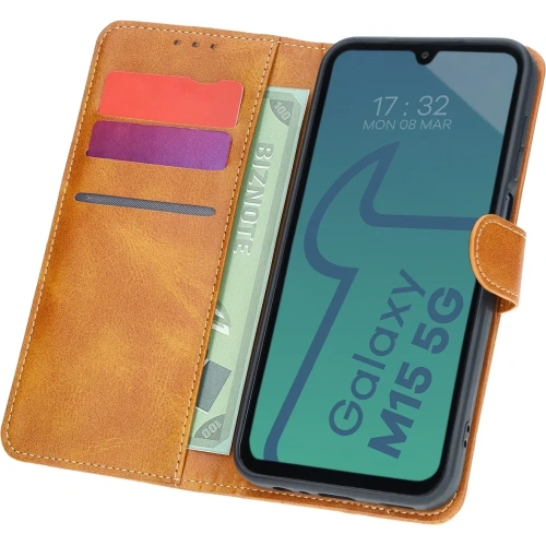 Buy Bizon Case Pocket Samsung Galaxy M15 5G brown - BIZ6151 - {ean13} - Home Screen Store Europe