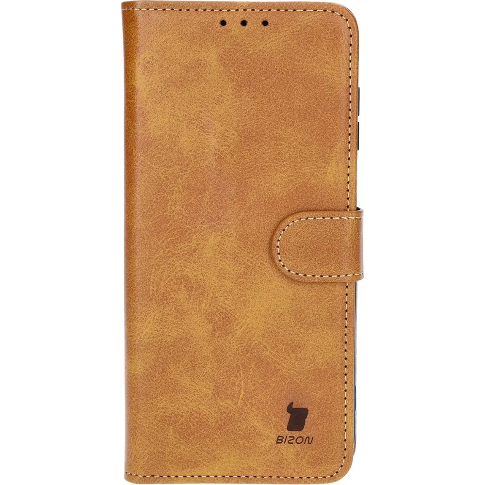 Etui z klapką Bizon Case Pocket do Samsung Galaxy M15 5G brązowe