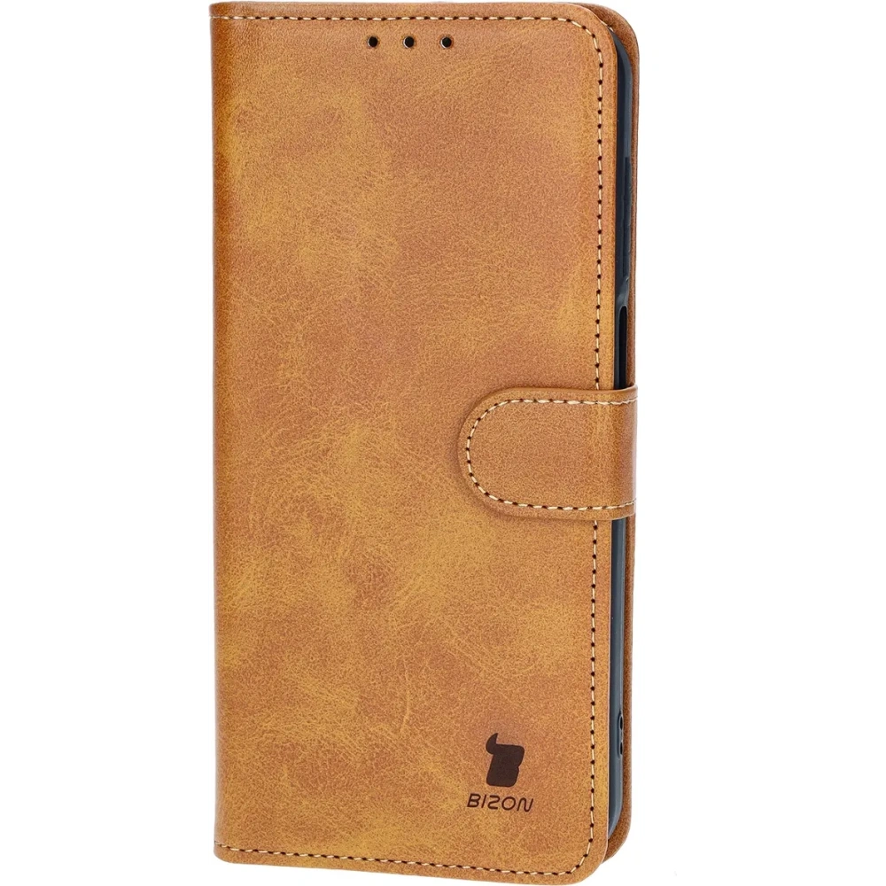 Etui z klapką Bizon Case Pocket do Samsung Galaxy M15 5G brązowe