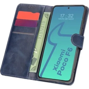 Kup Etui z klapką Bizon Case Pocket do Xiaomi Poco F6 granatowe - BIZ6153 - {ean13} - Sklep Home Screen