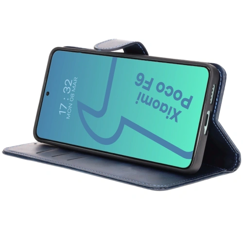 Kup Etui z klapką Bizon Case Pocket do Xiaomi Poco F6 granatowe - BIZ6153 - {ean13} - Sklep Home Screen