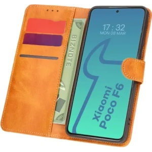 Kup Etui z klapką Bizon Case Pocket do Xiaomi Poco F6 brązowe - BIZ6154 - {ean13} - Sklep Home Screen