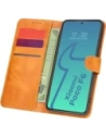 Etui s klopou Bizon Case Pocket do Xiaomi Poco F6 hnědé
