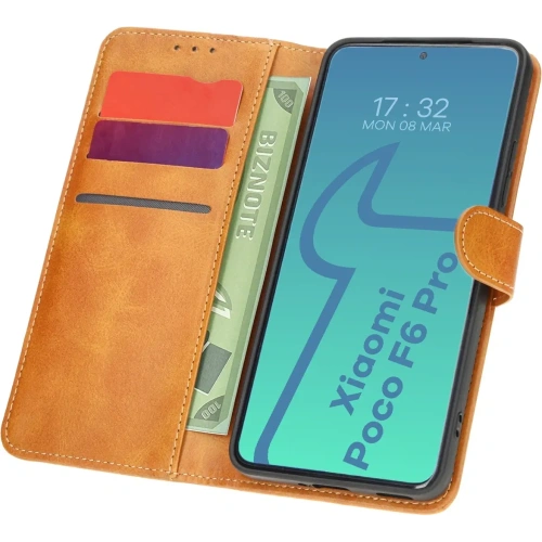 Buy Bizon Case Pocket Xiaomi Poco F6 Pro brown - BIZ6157 - {ean13} - Home Screen Store Europe