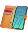 Etui z klapką Bizon Case Pocket do Xiaomi Poco F6 Pro brązowe