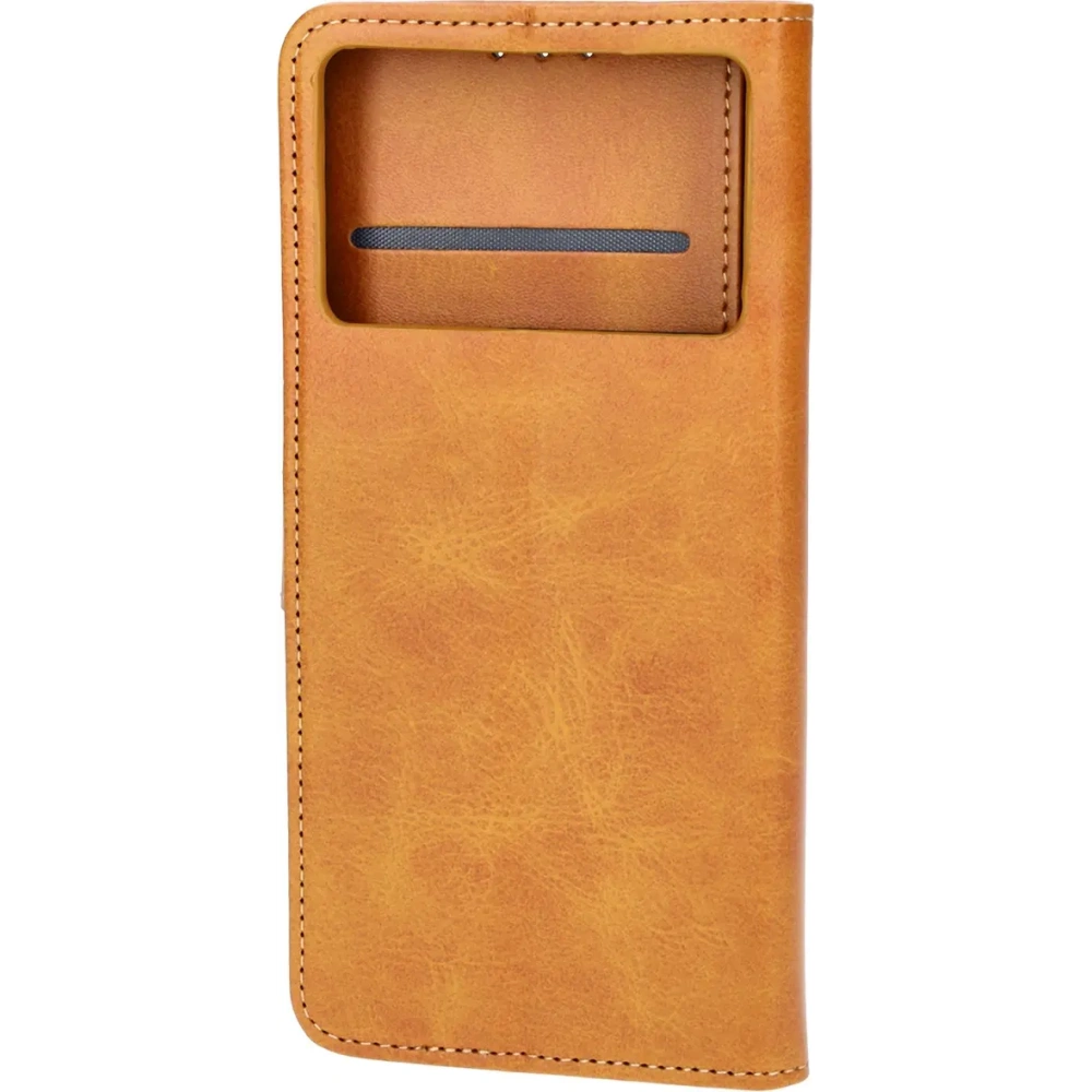 Etui z klapką Bizon Case Pocket do Xiaomi Poco F6 Pro brązowe